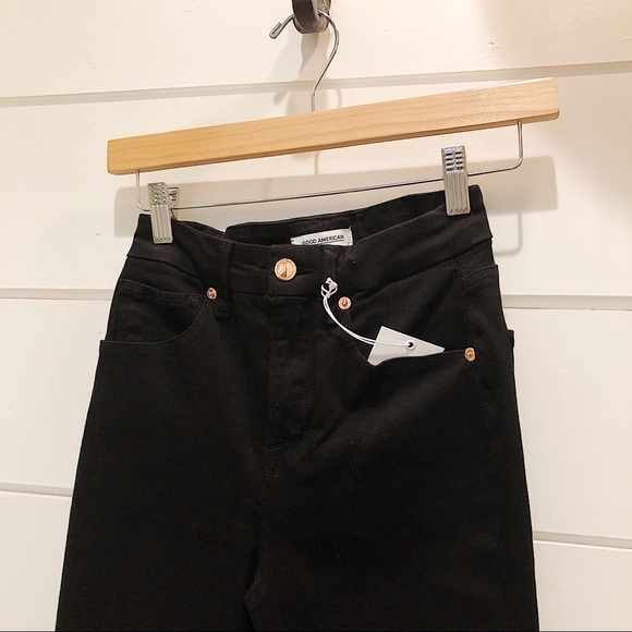 Good American good waist black crop - Picture 3 of 11